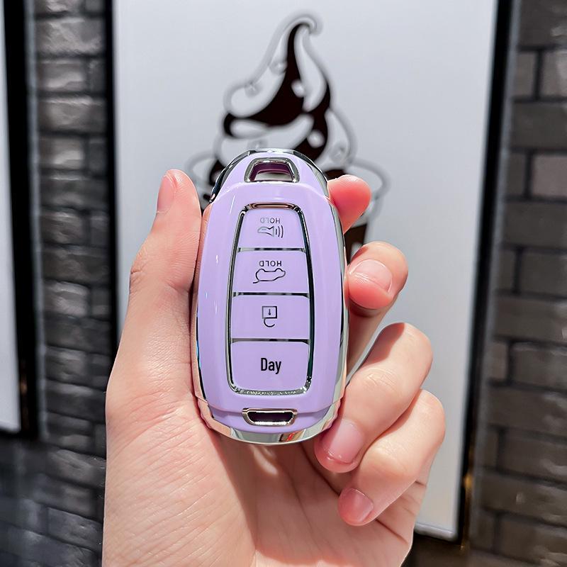 Modern CousTuos Key Case 21-24: 5/4 Button Car Protective Shell for Beijing Model