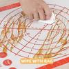 Silicone Baking Mat Rolling Kneading Board Non Stick High Temperature Resistant Pastry Dough Sheet Crust Cookie Bread Easy Clean