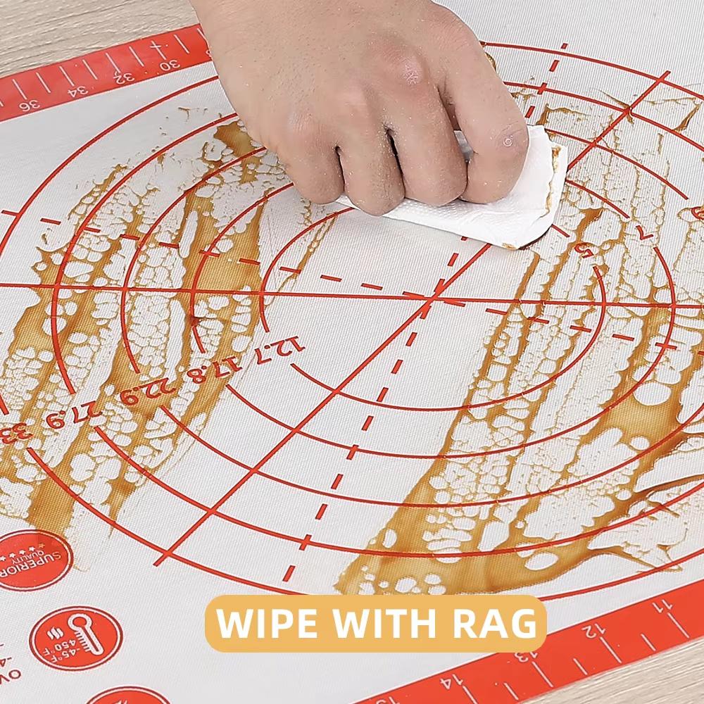 Silicone Baking Mat Rolling Kneading Board Non Stick High Temperature Resistant Pastry Dough Sheet Crust Cookie Bread Easy Clean
