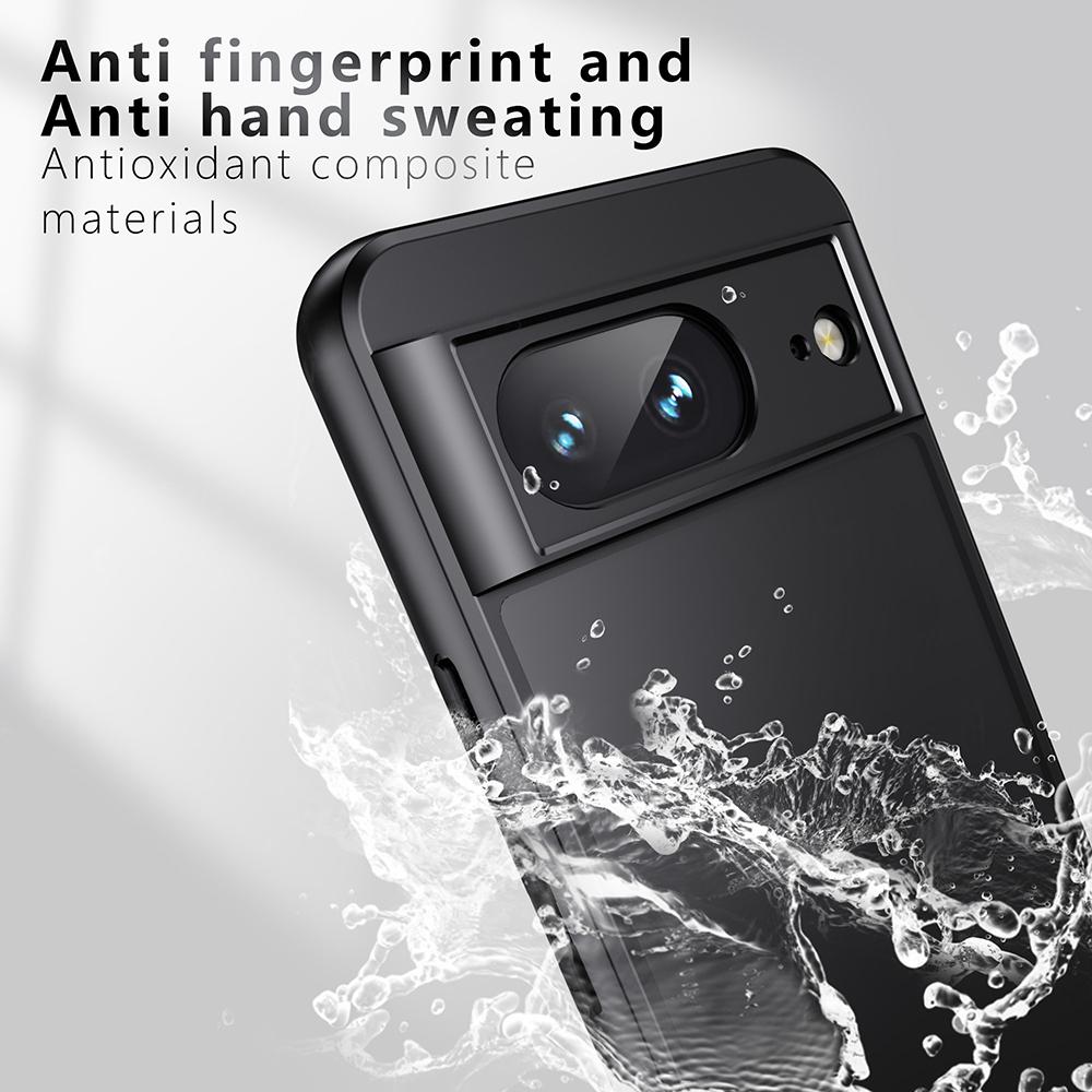 For Google Pixel 8a Case TPU+PC 2-in-1 Matte Skin-touch Phone Cover