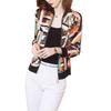 Korean Style Chiffon Printed Summer Baseball Cardigan for Middle-aged and Elderly Women - Elegant Sun Protection Short Coat