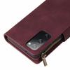 Suitable for Samsung S20 FE mobile phone leather case S20 retro matte multi-function zipper wallet insert card protective case