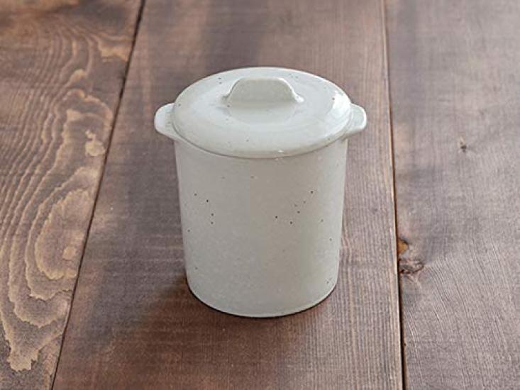 Tableware East Chawanmushi Japanese Cafe Style Japonekotto with Lid Set of 2 Steaming Bowl Cocotte Soup Cup Dessert Cup (Powder Hiki, Set of 2 with