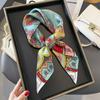 New 100% Natural Silk Square Scarf Women Neck Hairband Foulard High Quality Bandana Scarves Female Neckerchief Shawl Wrap