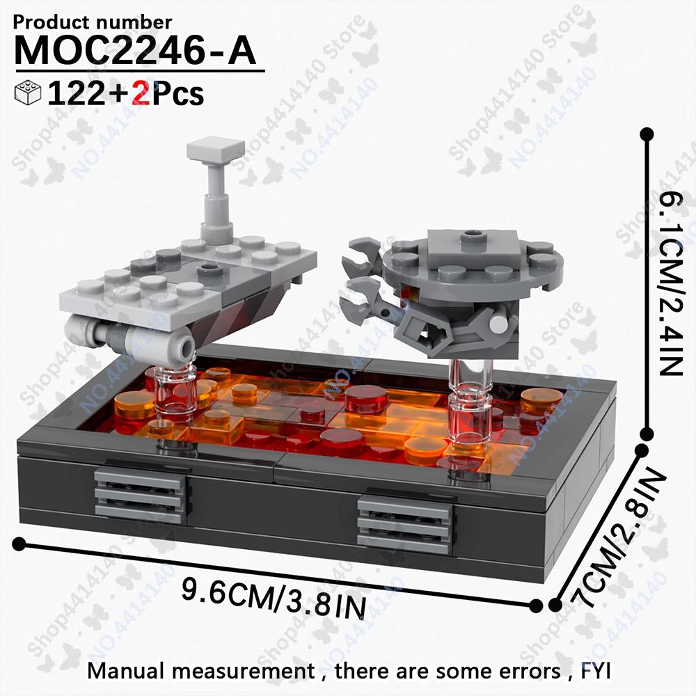 MOOXI Space Wars Movie Throne Military Conference Room Scenario Model Building Block DIY Diorama Bricks For Kids Montessori Toys