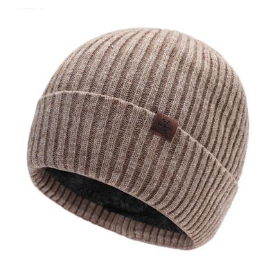 Autumn/Winter Fleece-Lined Ski Knit Hat for Men and Women Warm, Thickened Ear-Warming Woolen Beanie Snowflake Knit Hat