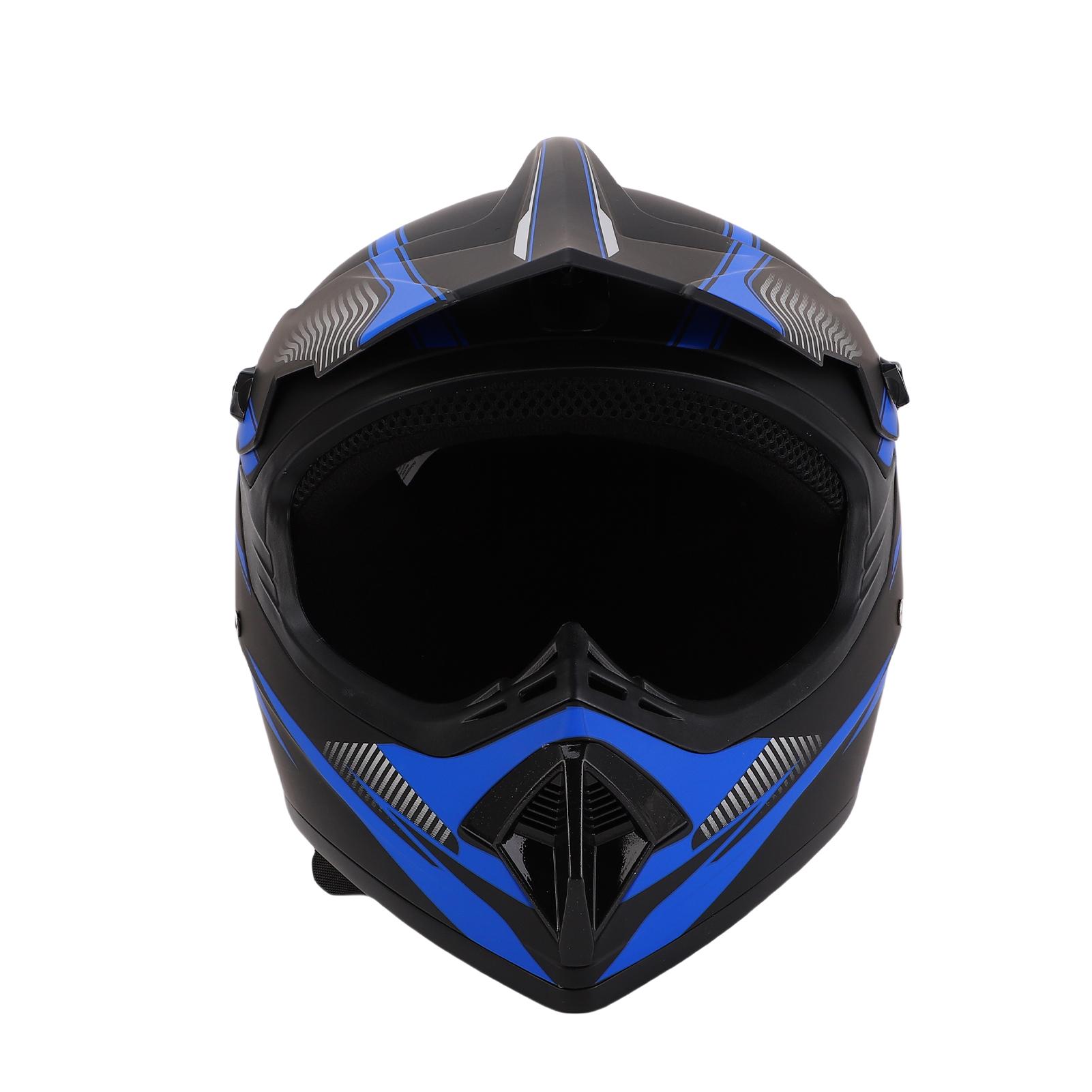 Motocross Helmet Full Face Helmet Off Road Electric Dirt Bike Motorcycle Mountain Bike Helmet with Goggles Gloves Face