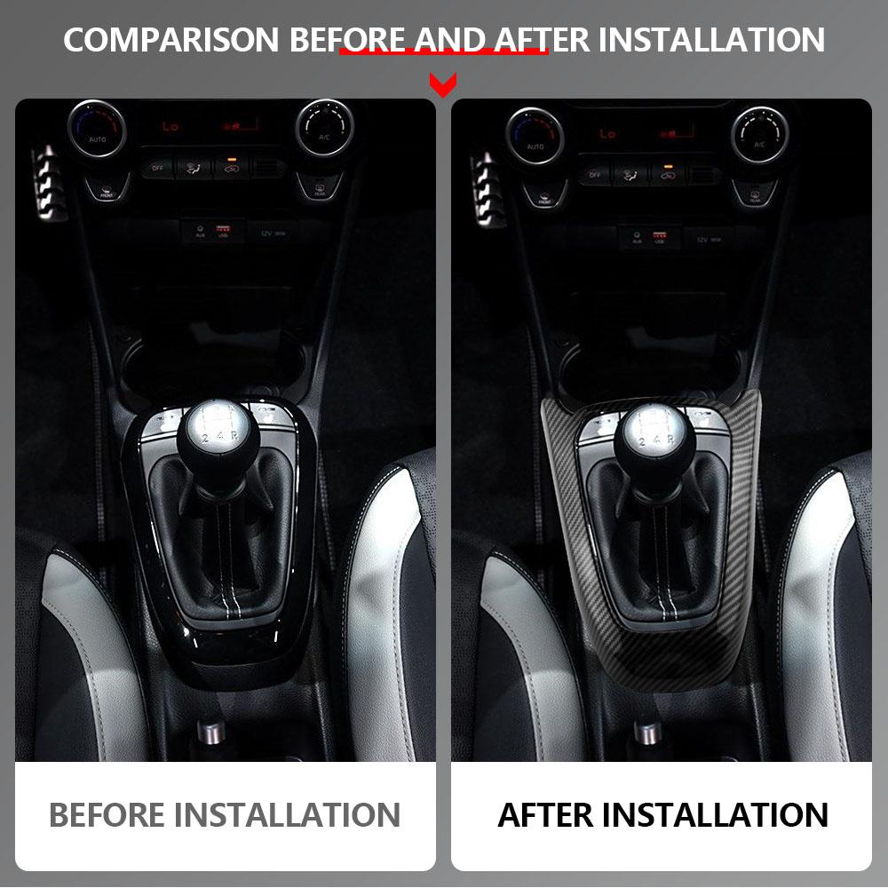 For Kia Morning 2021 2022 2023 Picanto 2019 Gear Shift Knob Panel Frame Cover Decoration Sticker Trim Moulding Car Accessories