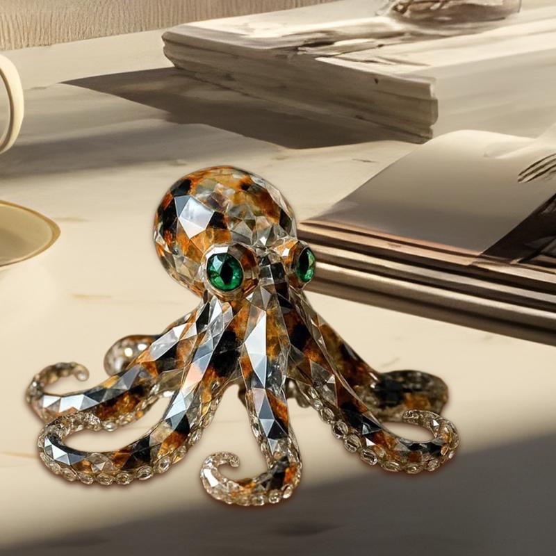 Octopus Figurine Resin Aquarium Figurines Collectible Sculptures for Outdoor Decor Beach Kitchen Desk Bathroom Offices Events