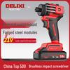 Delixi Multi-Function Brushless Impact Screwdriver & Rechargeable Electric Drill Combo.