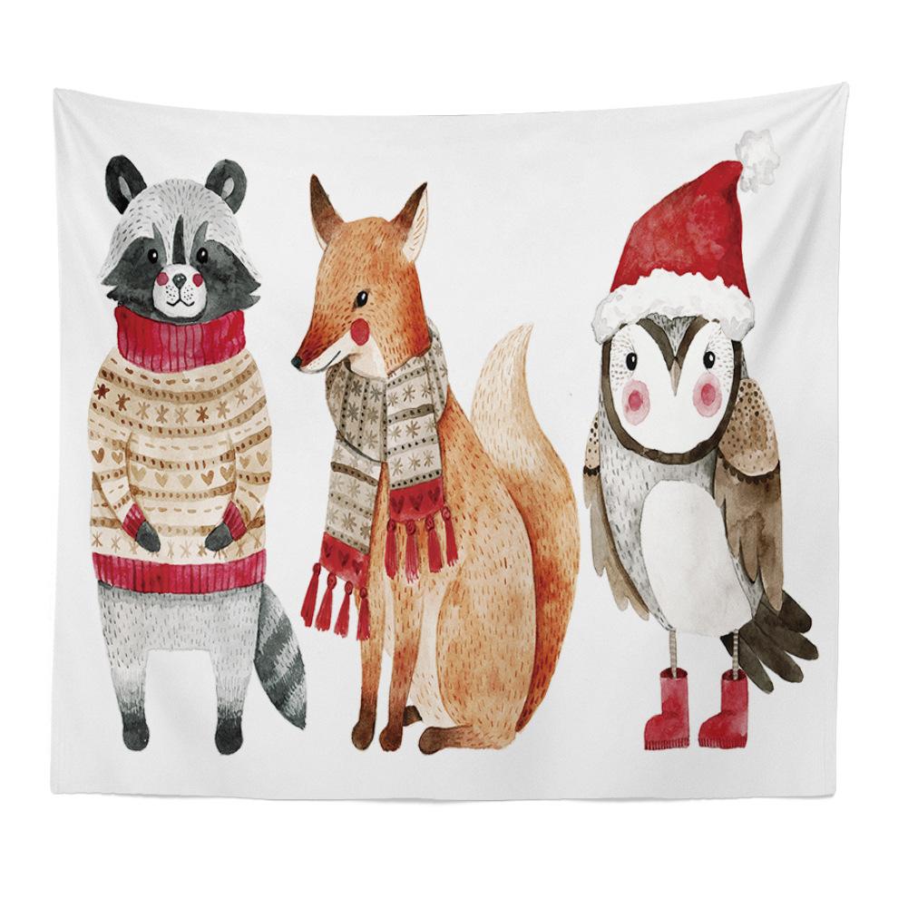 European and American Tapestry Christmas Series TV Background Wall Scenery Tapestry Hanging Cloth