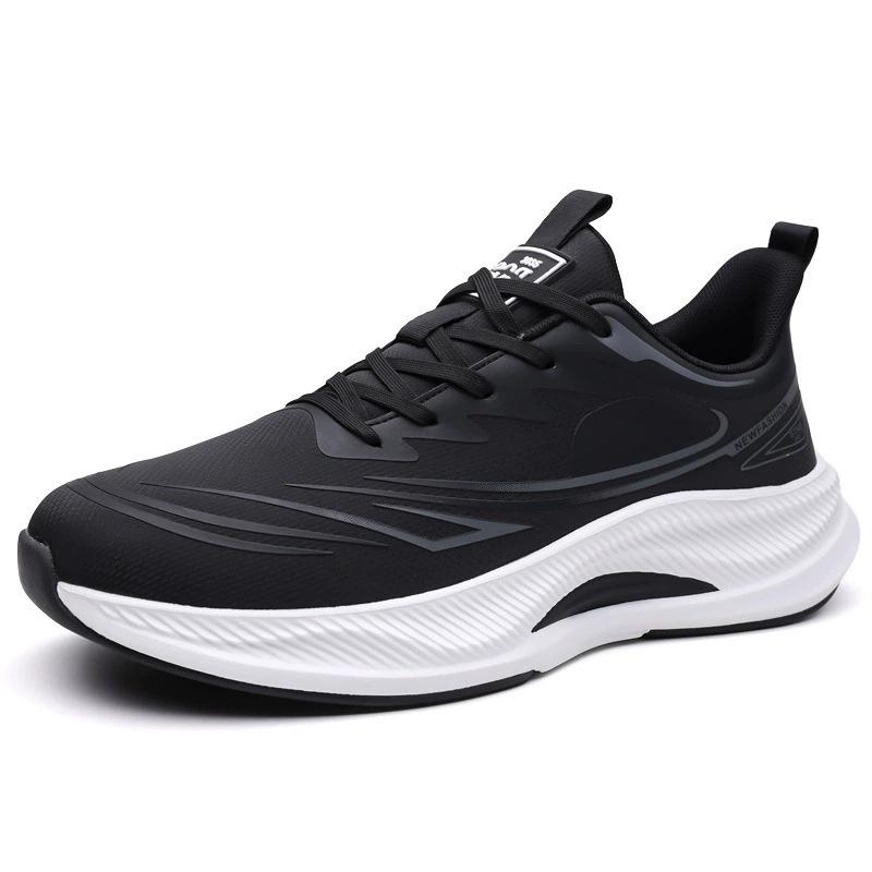 Nuove sneakers in pelle con suola morbida scarpe da corsa leggere per esterni taglia grande
