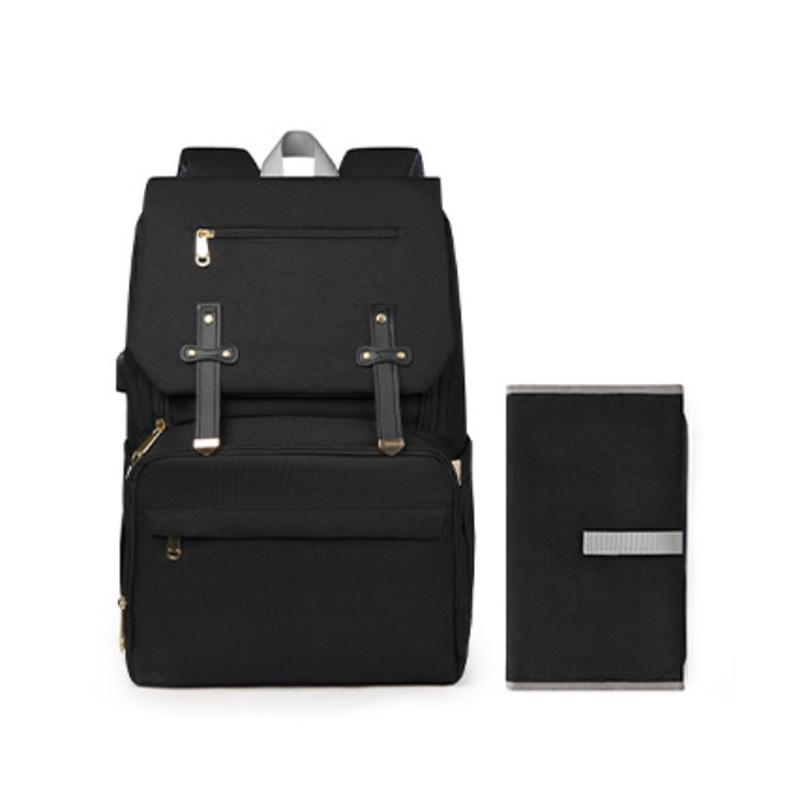 Multi-Functional Lightweight Mommy Bag: Large Capacity with USB Port, Changing Pad, and Portable Mother-Baby Storage for Hospital.