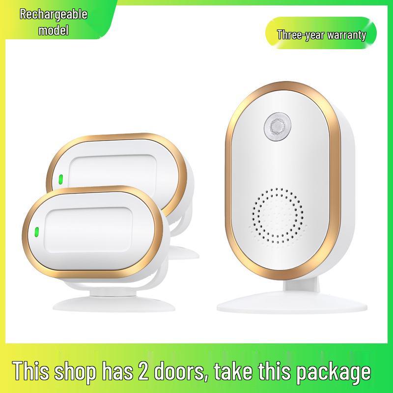 Sensor Store Entrance Alert: Welcomer Anti-theft Alarm and Split Doorbell for Supermarkets.