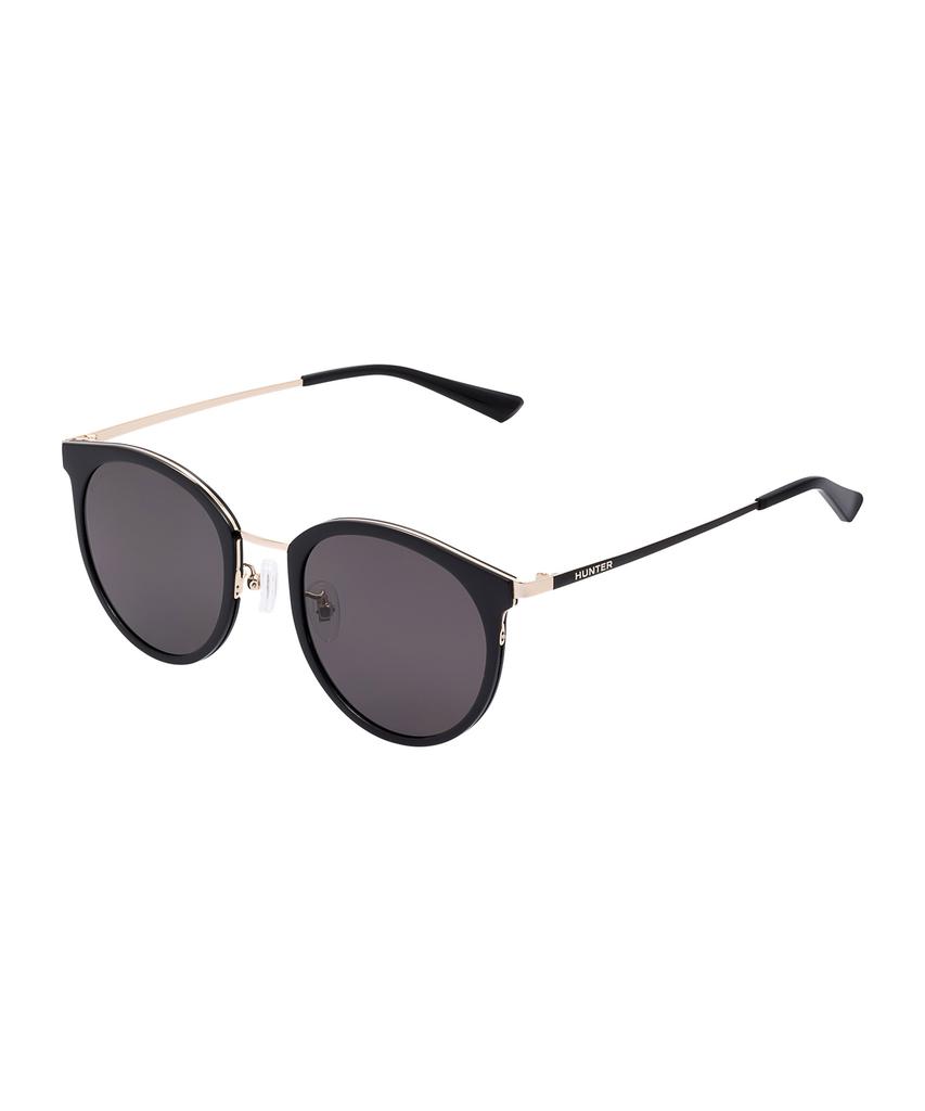 Heonteoaiweeo [Woman] Round Combination Lady Sunglasses - Black Polarized Htb13