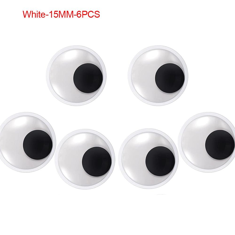 6 Stück Partydekoration Schwarz Weiß Kulleraugen Große Kulleraugen für Weihnachtsbaum