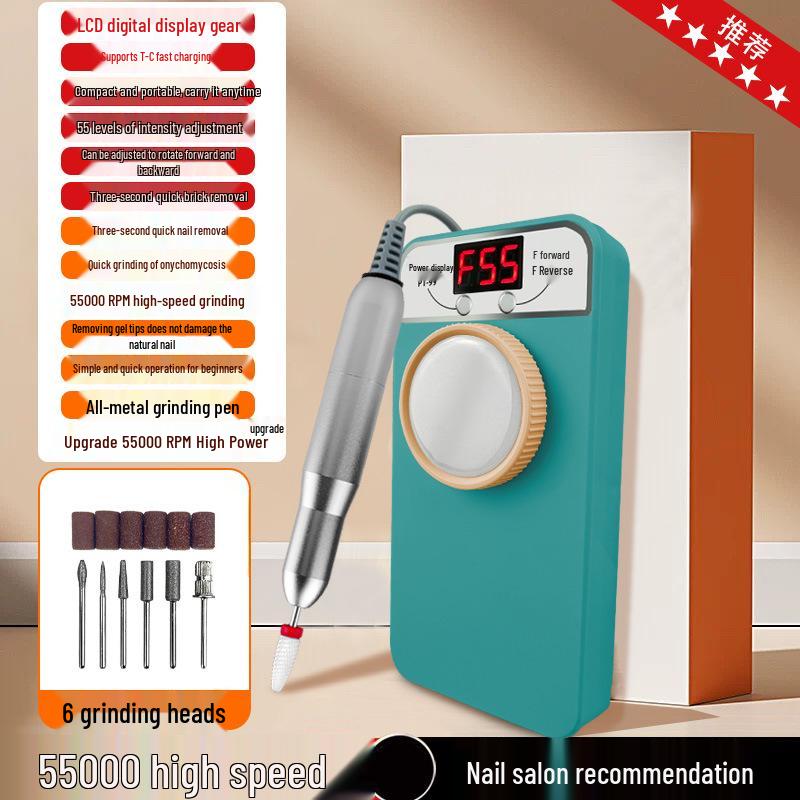 

Портативна акумуляторна пилка для нігтів з 55 швидкостями для манікюру в салоні