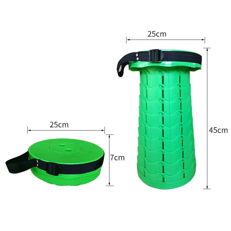 Portable Telescoping Folding Camping Stool Outdoor Foldable Beach Chair Folding Camping Chair for Travel Hiking Fishing Garden
