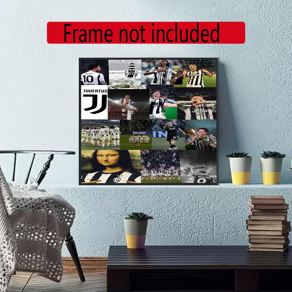 Juventus 5D Diamond Painting Round Diamond Rhinestones Mosaic Diamond Embroidery Wall Paintings Rhinestones Gift Frameless