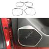 For Mazda CX-5 CX5 2012 2013 2014 2015 2016 Car Door Detector Stick Abs Matte Ide Audio Speak Sound Ring Circle Lamp Trim