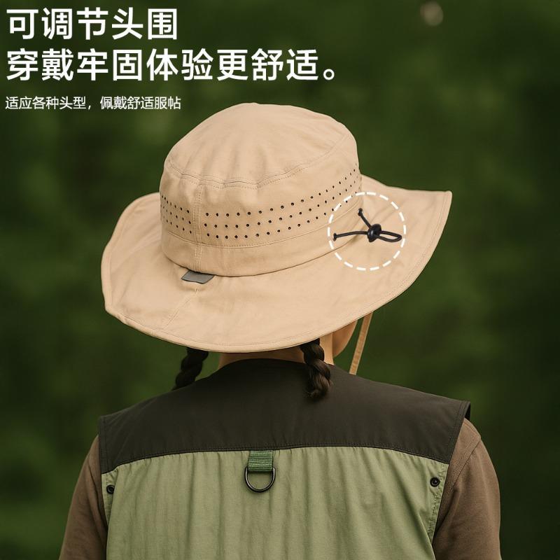 Sommer doppelseitiger Sonnenhut Damen schnelltrocknender wasserdichter Fischerhut große Krempe vielseitig Outdoor UV-Schutz Sonnenschutzhut