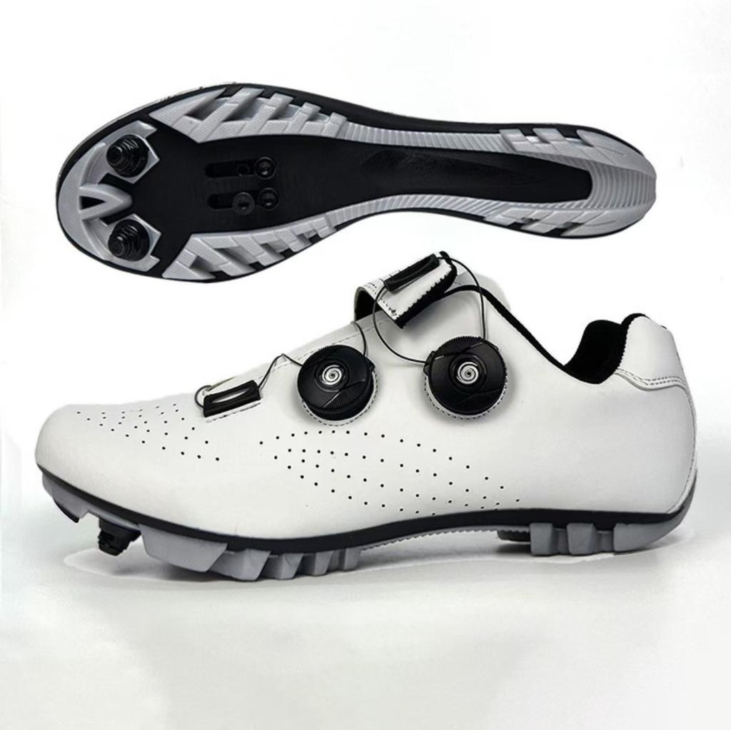 New Unlocked Cycling Shoes Mountain Bike Road Bike Lock Shoes Bicycle Shoes Hard-soled Cycling Shoes Men and Women the Same Style