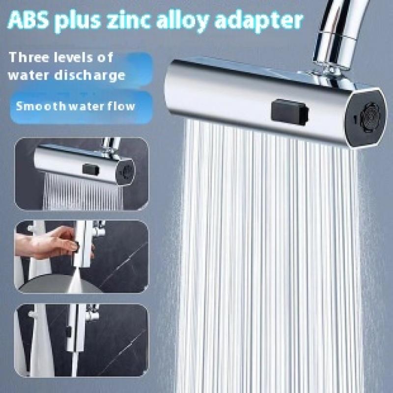 Baterie Bucătărie Cascadă Trei Moduri Universală Pivotantă Extensibilă Duză Anti-Stropire Chiuvetă Multifuncțională