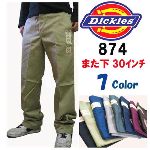 Dickies 874 Pants, 30-inch (approx. 76cm) Bottoms (34-inch, Black) [Parallel Import]