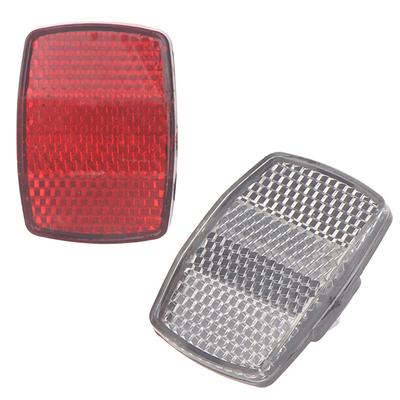 Bicycle Plastic Reflector Tail Light Reflector Front And Rear Warning Tail Light