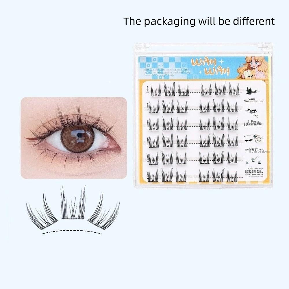 

Сделай сам самоклеящиеся пучки ресниц сладкий клей без накладные ресницы наращивание ресниц Cat Elf