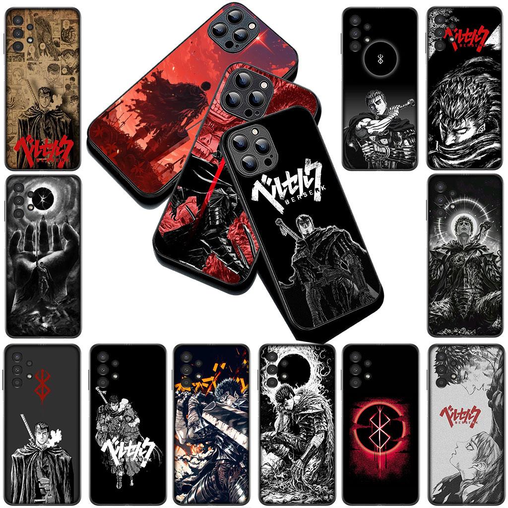 Berserk Cartoon Guts Phone Cover Soft Case for OPPO A18 A16 A80 A40 A17 A15 A38 A78 A79 A54 A57 A58 A60 4G 5G Casing