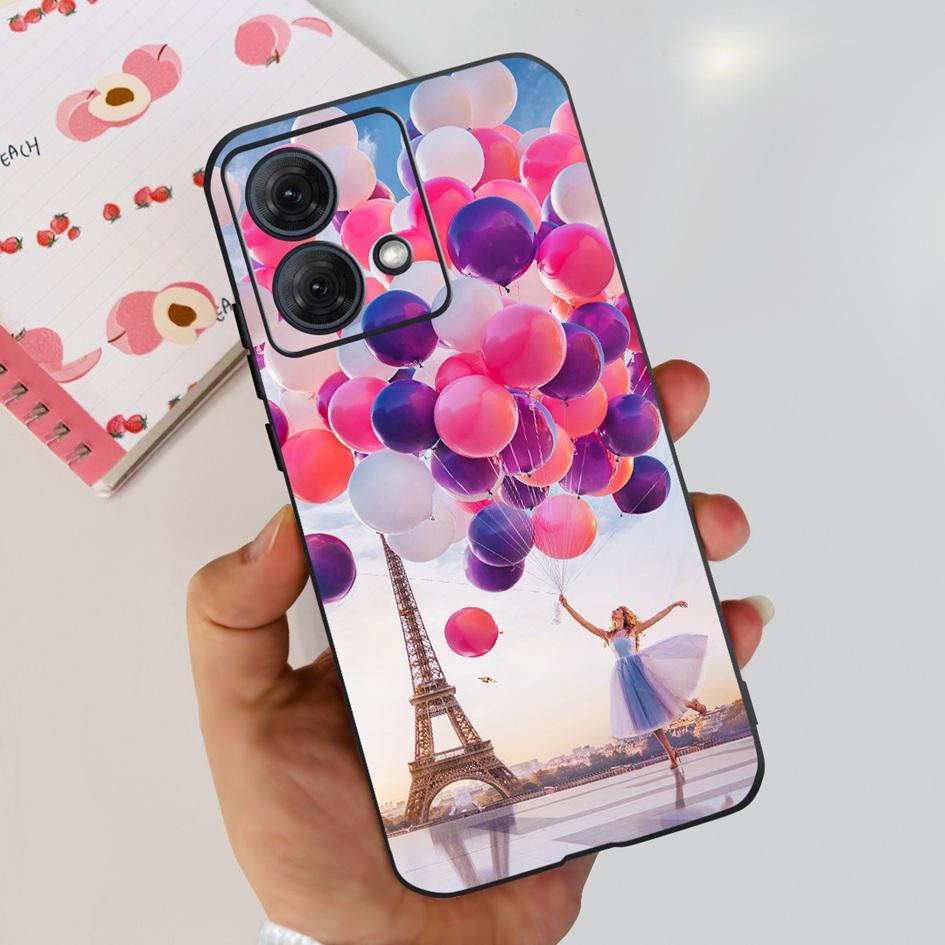 For Motorola Moto G84 5G Case 2023 New Stylish Butterfly Cat Slim Black Silicone Soft TPU Phone Cover For Moto G84 5G G 84 Coque