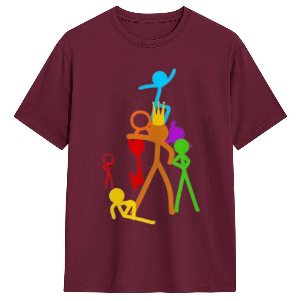 Vintage T Shirt Summer Alan Becker Gaming Figting Fashion TShirts  Pure Cotton Tee Shirt for Unisexs Y2K Funny Clothing