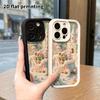 Phone Case: 2D Flat, Suitable for iPhone 18 17 16 15 14 13 12 Pro, with Little Bear and Rabbit, Perfect Christmas and Halloween Holiday Gift