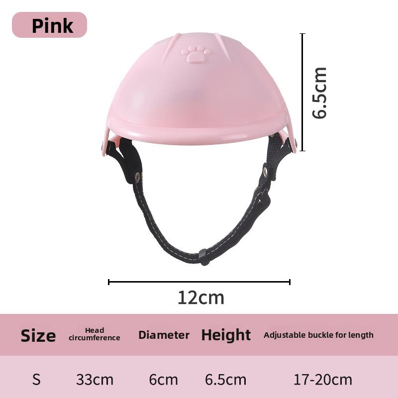 Pet Helmet Pink Dog Cat Motorcycle Pet Dog Motorcycle Sports Outdoor Pet Accessories Headwear