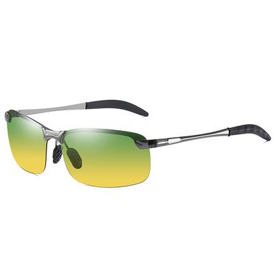 Polarisierte Autofahrerbrille für Tag und Nacht, Pilotenbrille, Sonnenbrille für Herren, modische Brille