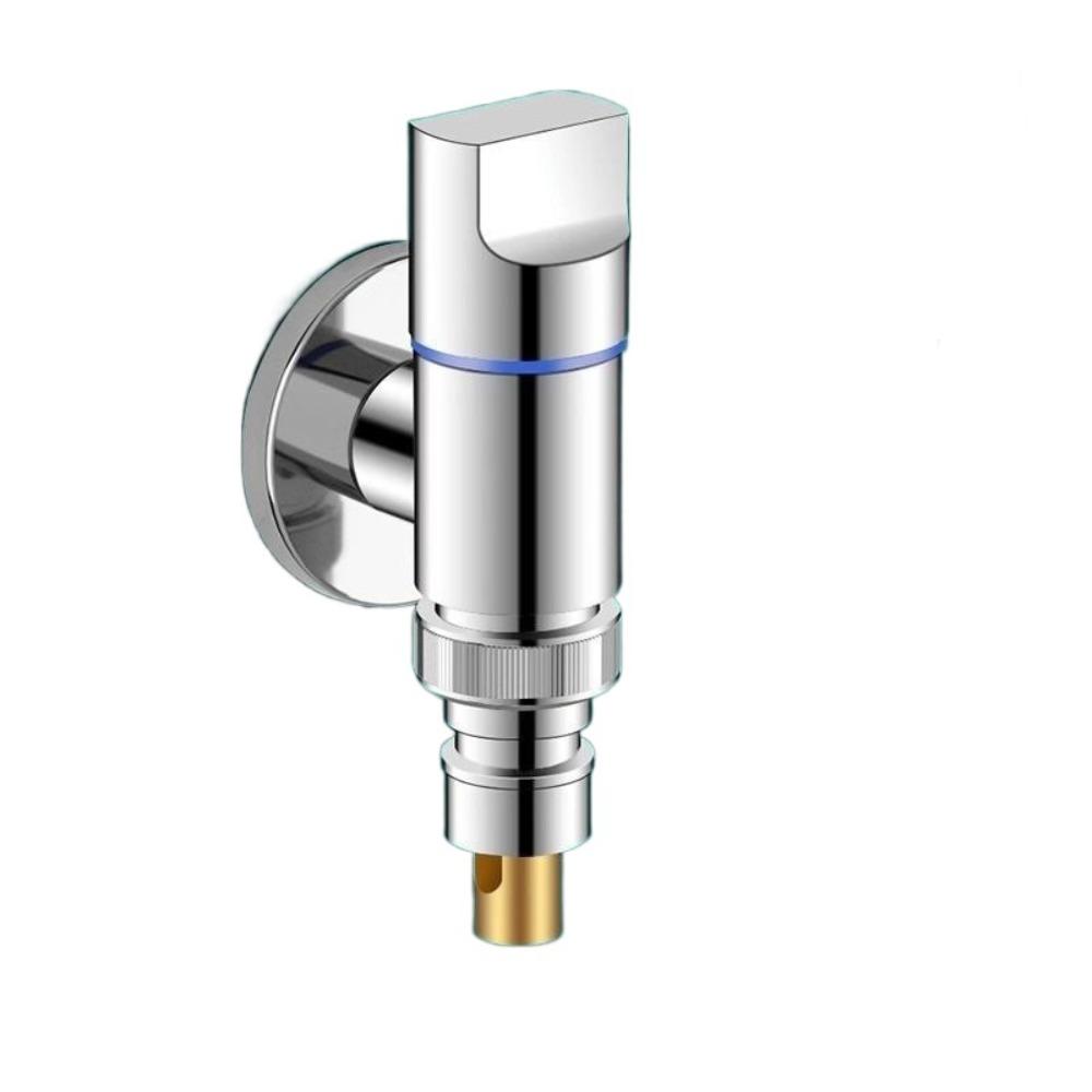 Metal Washing Machine Faucet Valve One Into One Out Dual Control Shut Off Valves