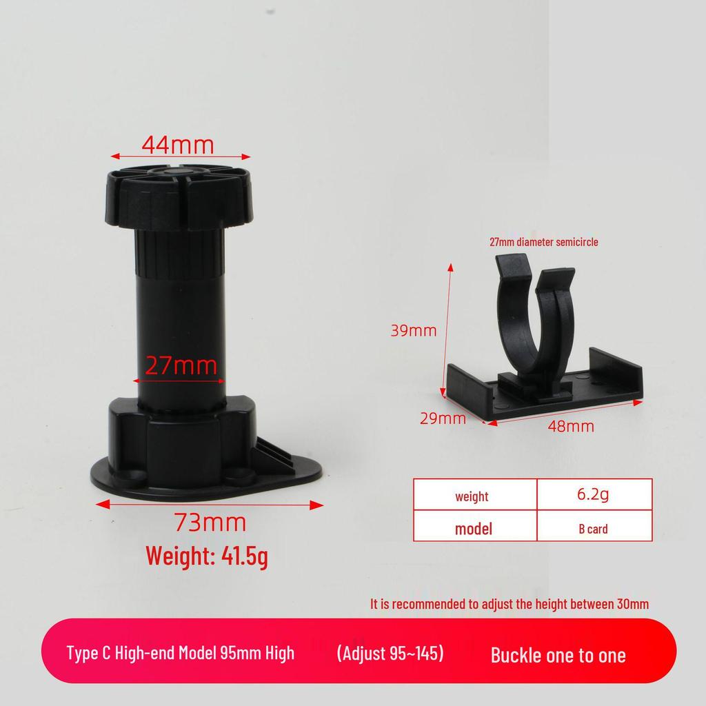 Adjustable Cabinet and Sofa Legs - Thickened ABS Plastic Support