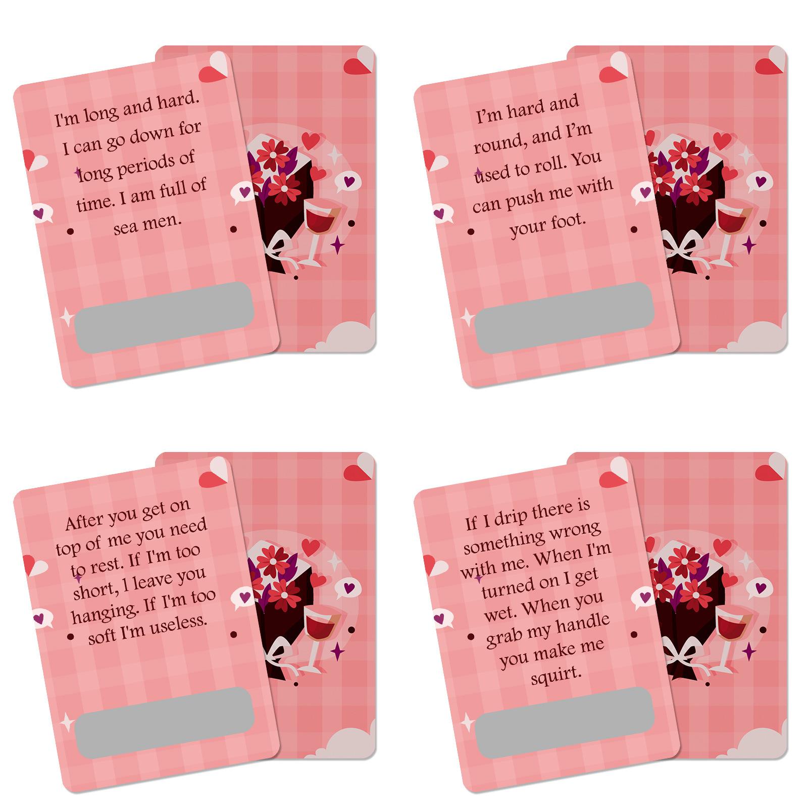 

Скретч-карта для пар с угадыванием Неоднозначная пудреница с покрытием Интерактивная игрушка-карта для пар