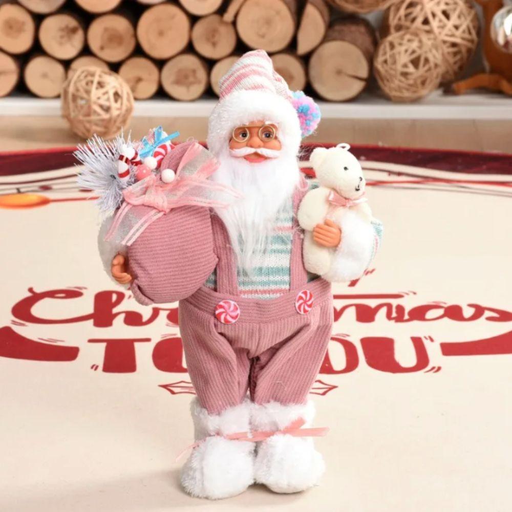 Standing Santa Claus  Statue Ornaments 30/45cm Santa Claus Toy Santa Claus Doll  Mall