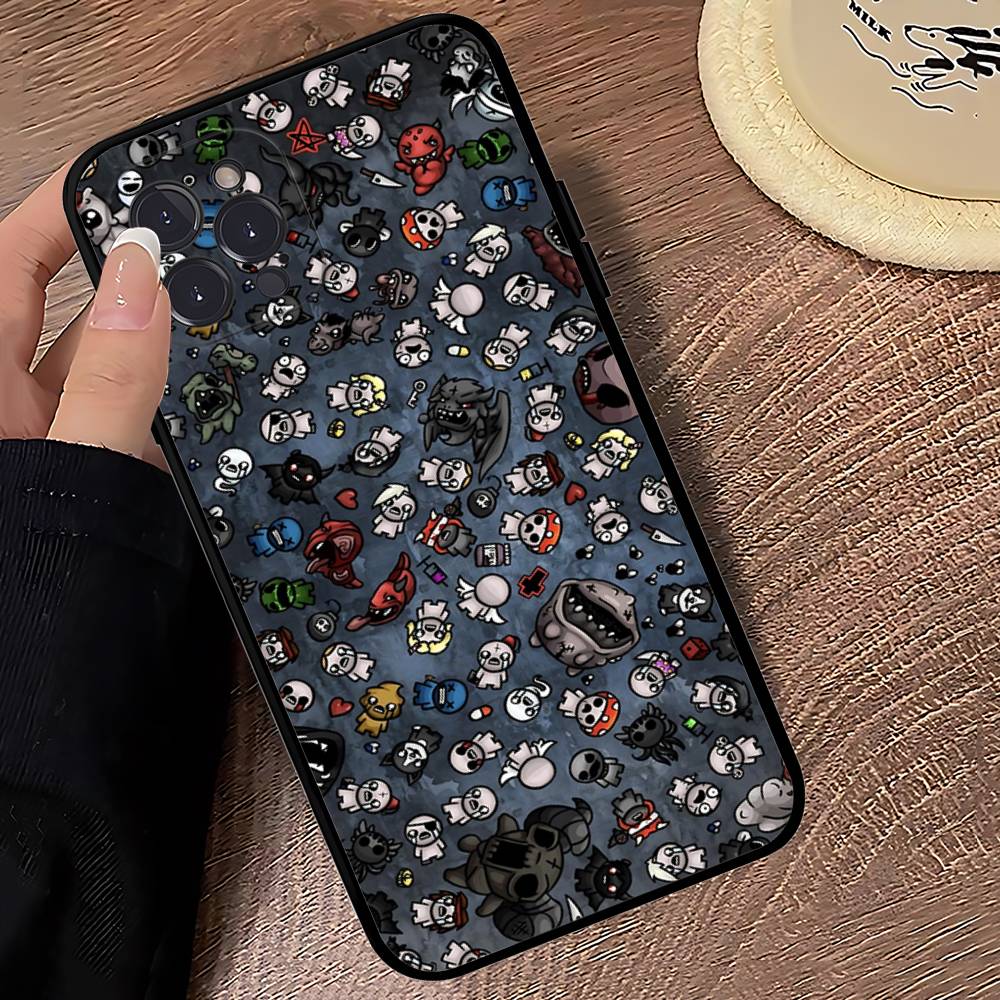 Game The Binding Of I-Isaac Black Soft Phone Case For IPhone 16 15 14 13 11 12 17 Pro Max Mini Plus