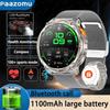 New Outdoor Smart Watch 1.7 ” 1100mAh Large Battery IP68 Waterproof LED Flashlight Bluetooth Call Sports Men Fitness Bracel