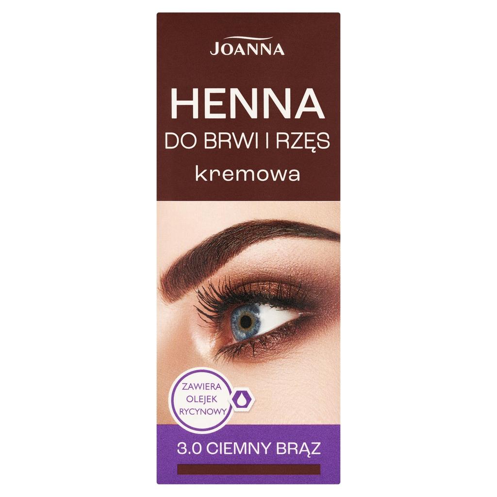 Joanna Professional 15ml Dark Brown Henna Tint for Eyebrows & Eyelashes