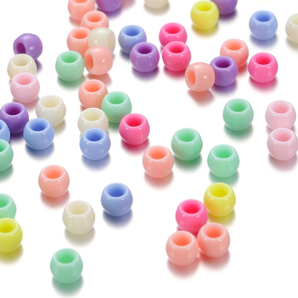 8.3mm Candy Color Large Hole Czech Beads Charm Acrylic Czech Beads DIY Bracelet Necklaces For Jewelry Making Supplies