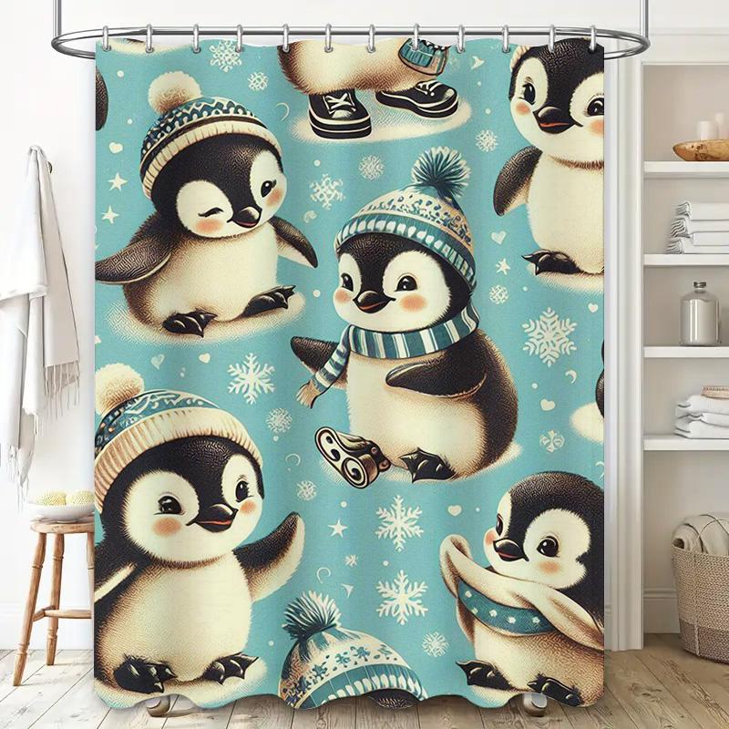 Watercolor Floral Shower Curtain Colorful Bath Decor for Home Bathroom Decorations Water-resistant Fabric Print Waterproof Bath