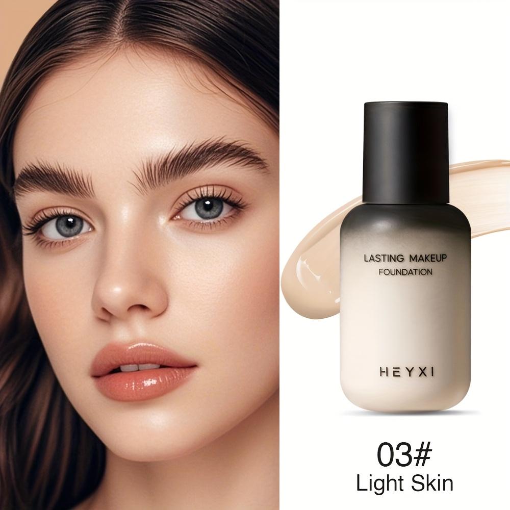 Long-Lasting Full Coverage Liquid Foundation, Oil-Free & Sweat-Resistant, 24H Wear, Natural Matte Finish Waterproof & Sweatproof Foundation BB Cream