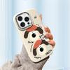 For iPhone 15 14 13 11ProMax 14 15 16 Samsung S25 S24 S23 S22 Redmi 10 13 14C Cartoon Black Cat Silver Edge Soft Liquid Silicone Protective Casing