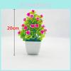 Simulate Five Twenty Roses Fake Flowers Potted Green Plants Indoor Decoration