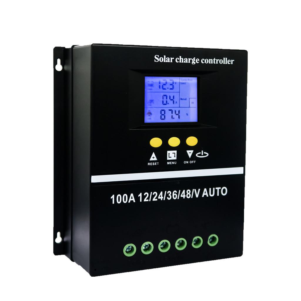 Contrôleur de charge solaire MPPT 60A/80A/100A 12V/24V/36V/48V Panneau solaire Batterie Régulateur intelligent pour Plomb-acide/Lithium