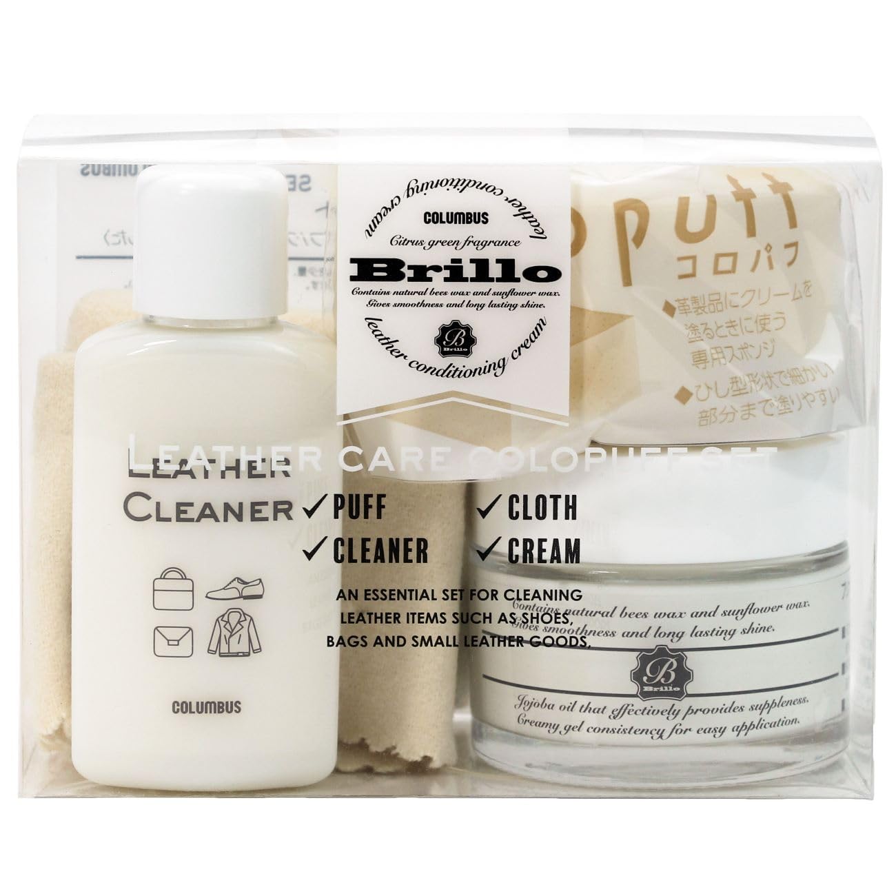 

Набор по уходу за кожей Columbus Brio, тип пуховки Coro